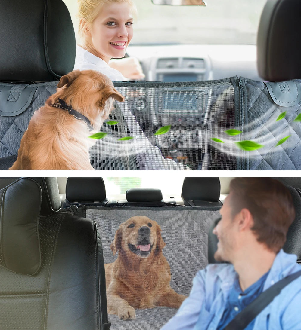 Dog Car Seat Cover – Waterproof Hammock for Back Seat Protection - Pawfectly Heaven