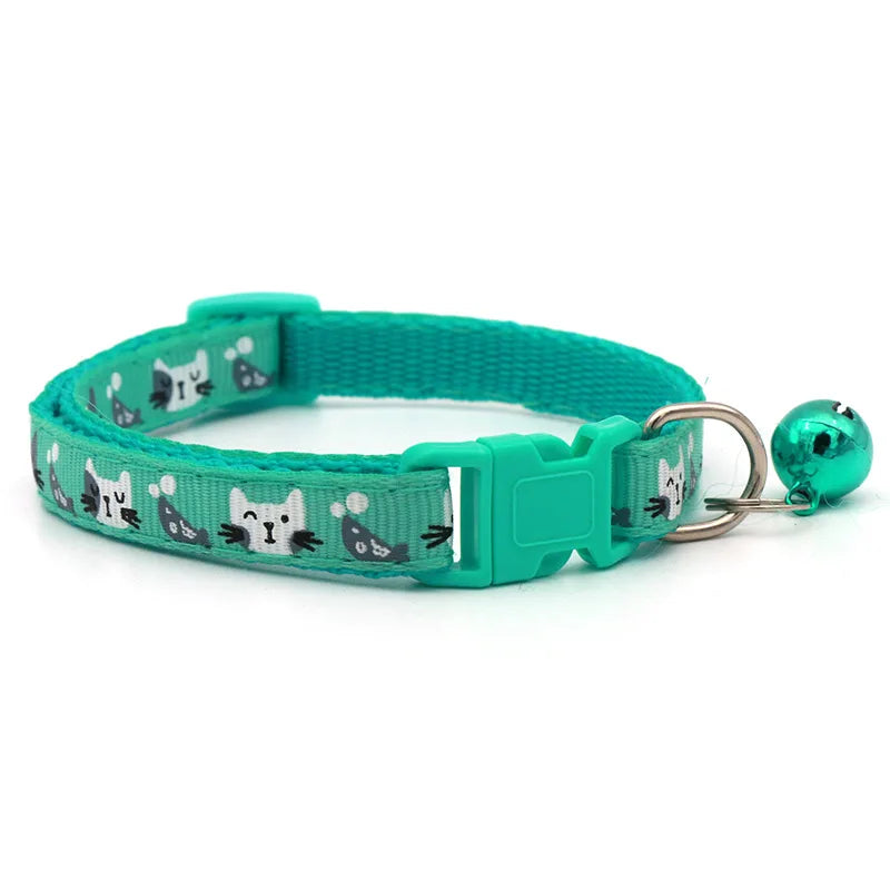 "Colorful DIY Cat & Dog Collar with Bell - Pawfectly Heaven