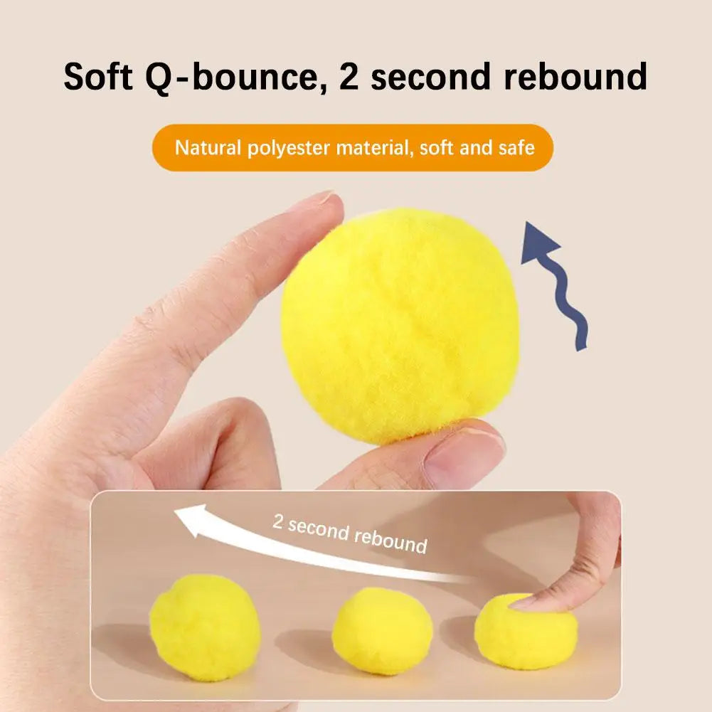 Mini Shooting Gun with Stretch Plush Ball for Kittens & Cats - Pawfectly Heaven