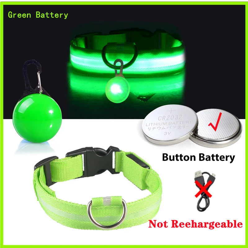 USB Charging Glowing Dog Collar - Pawfectly Heaven