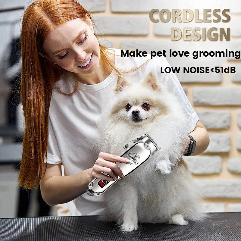 Professional Dog Hair Clipper – Rechargeable Pet Trimmer - Pawfectly Heaven