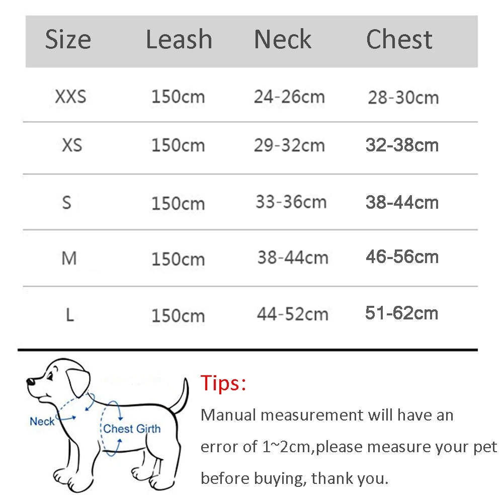 Adjustable Dog Harness & Leash Set for Small Dogs - Pawfectly Heaven