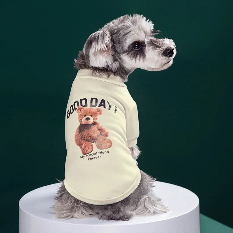 Cute Bear Pattern Dog Sweatshirt - Pawfectly Heaven