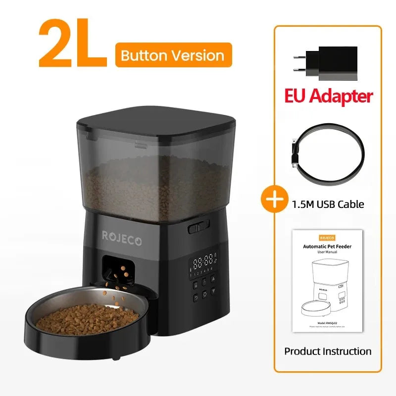 Automatic Pet Feeder – Button Version Dry Food Dispense - Pawfectly Heaven