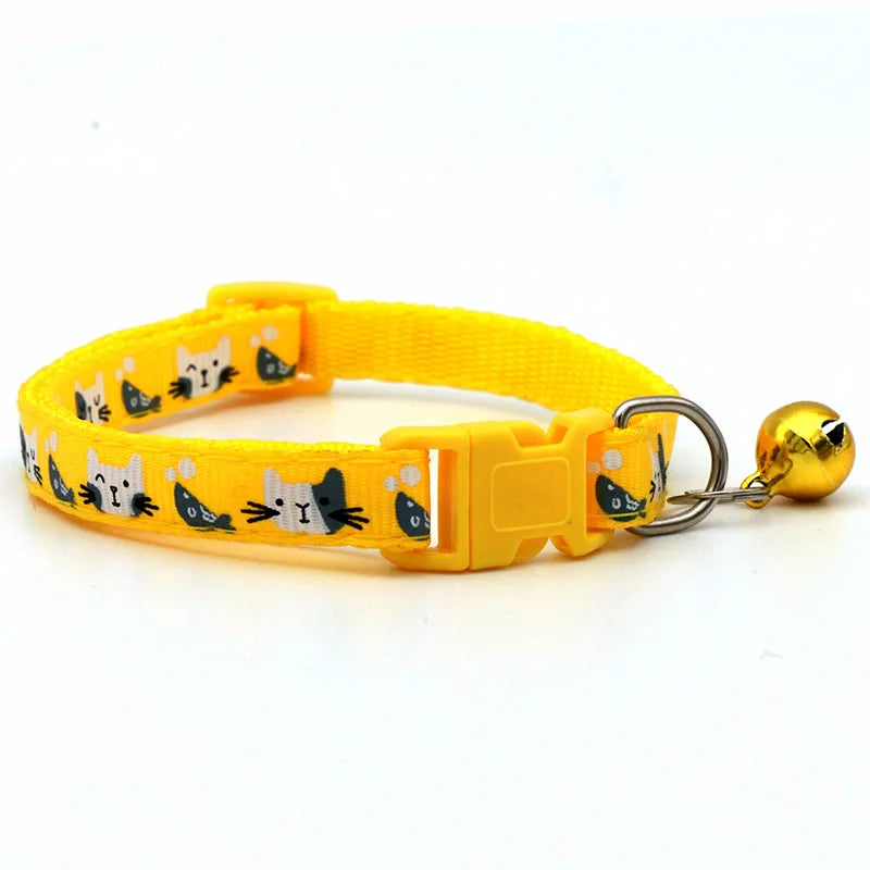 "Colorful DIY Cat & Dog Collar with Bell - Pawfectly Heaven