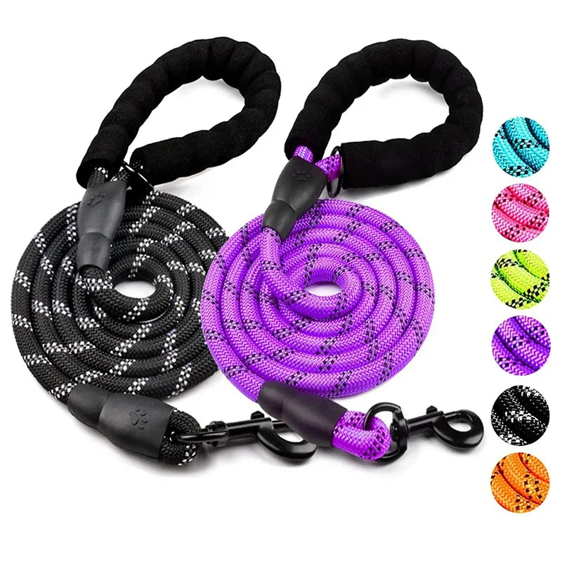 Strong Reflective Dog Leash for Big, Medium & Small Dogs - Pawfectly Heaven