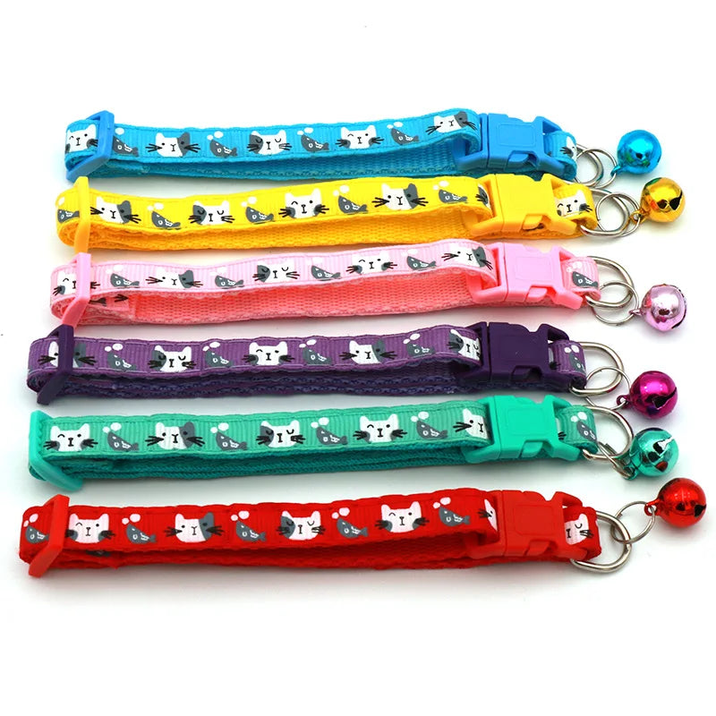 "Colorful DIY Cat & Dog Collar with Bell - Pawfectly Heaven