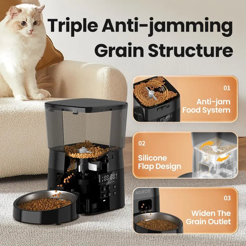 Automatic Pet Feeder – Button Version Dry Food Dispense - Pawfectly Heaven