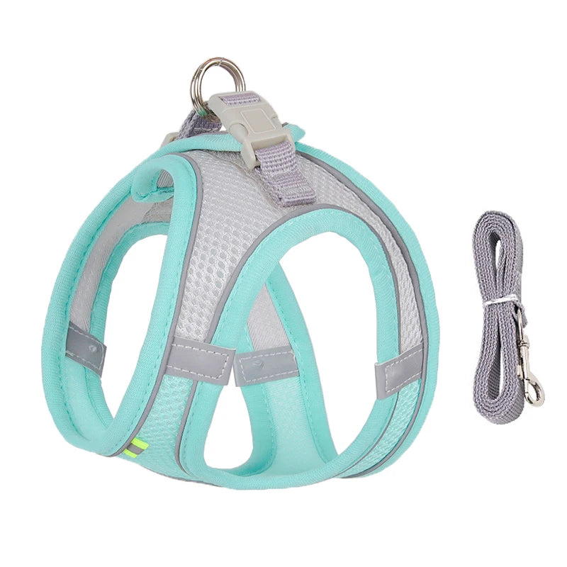 Adjustable Dog Harness & Leash Set for Small Dogs - Pawfectly Heaven