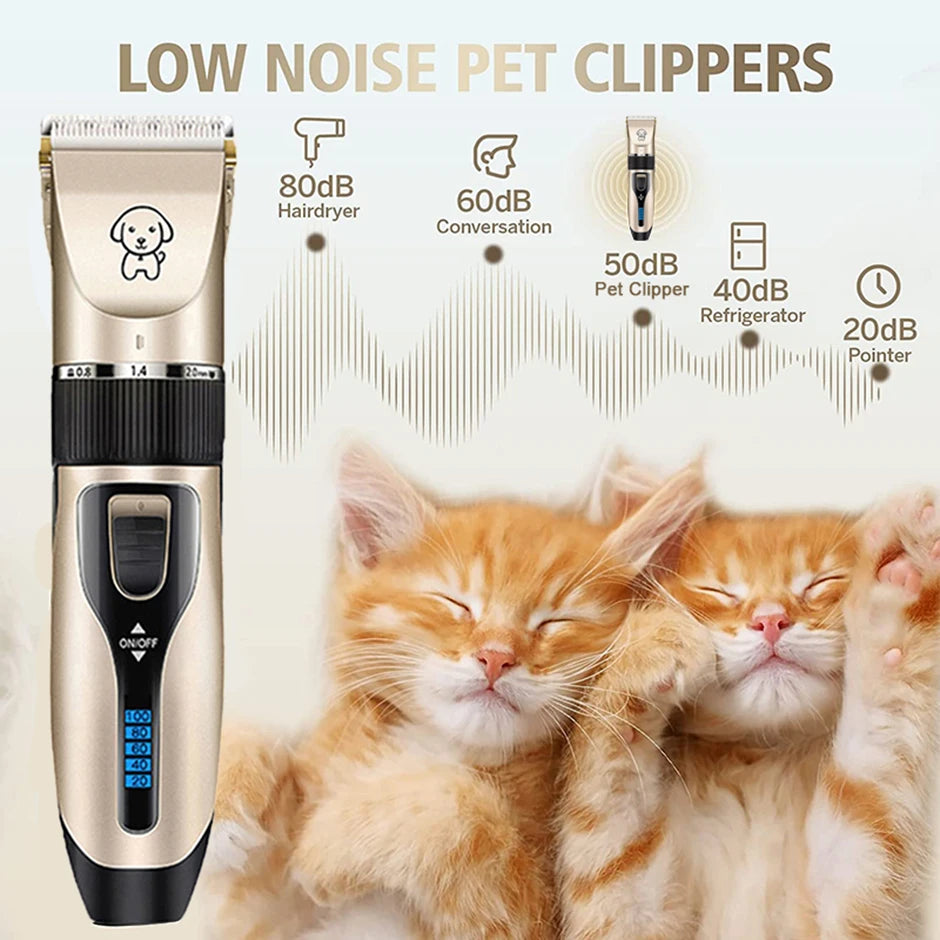 Professional Dog Hair Clipper – Rechargeable Pet Trimmer - Pawfectly Heaven