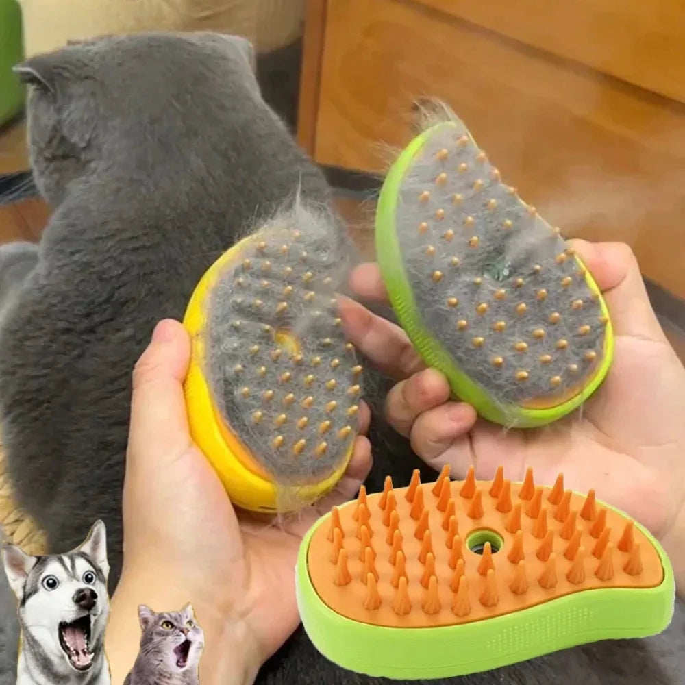 3-in-1 Cat & Dog Steamy Brush - Pawfectly Heaven