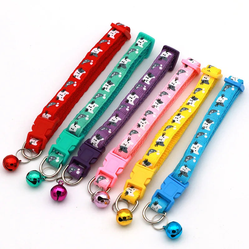 "Colorful DIY Cat & Dog Collar with Bell - Pawfectly Heaven