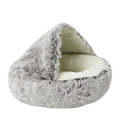 Plush Round Cat Bed - Pawfectly Heaven